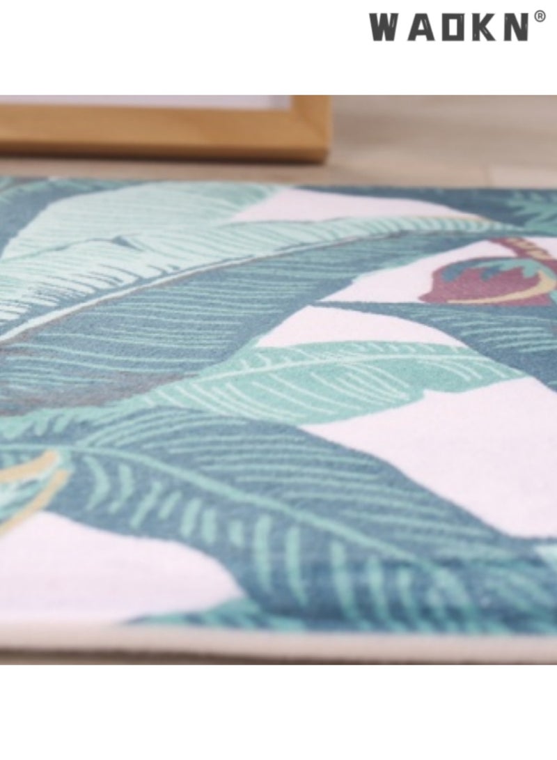 دبليو أيه أو كي أن نمط المطبوعة الفانيلا حصيرة ، البساطة الحديثة الإضافية نمط السجاد ، مصممة خصيصا للأسرة ، غرفة المعيشة ، غرفة نوم وحمام ( 50 سم * 80 سم ) - Image 2